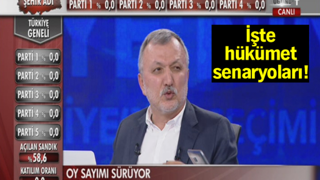 "Üç koalisyon ihtimali var"