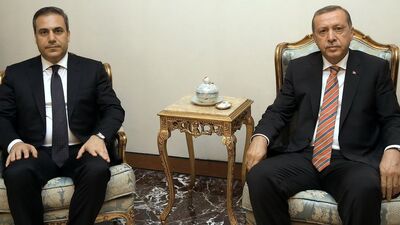 Cumhurbaşkanı Erdoğan MİT Müsteşarı Hakan Fidan ile görüştü