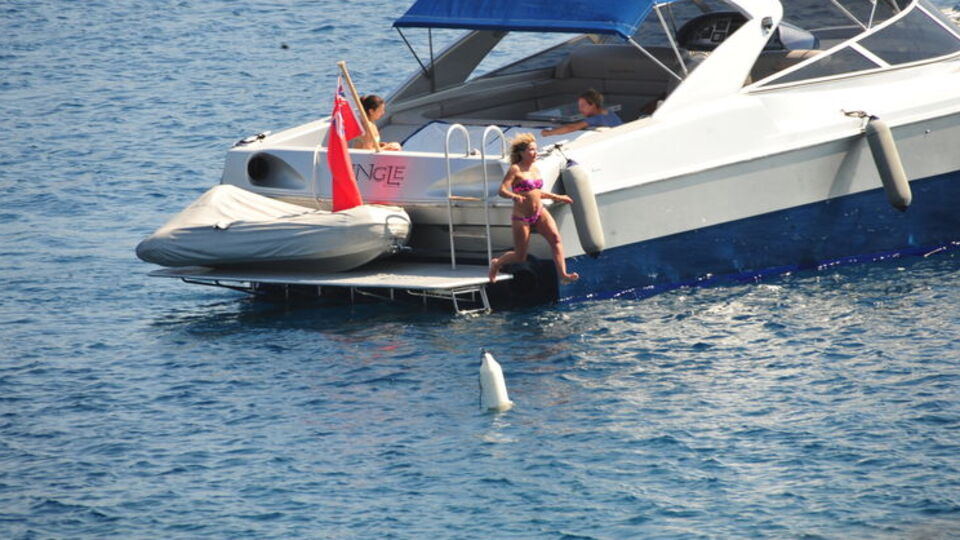 Tatil sezonunu Bodrum'da açtı