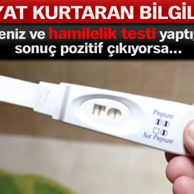 Hayat kurtaran bilgiler!