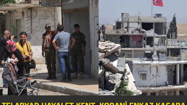 Telabyad hayalet kent, Kobani enkaz kasaba