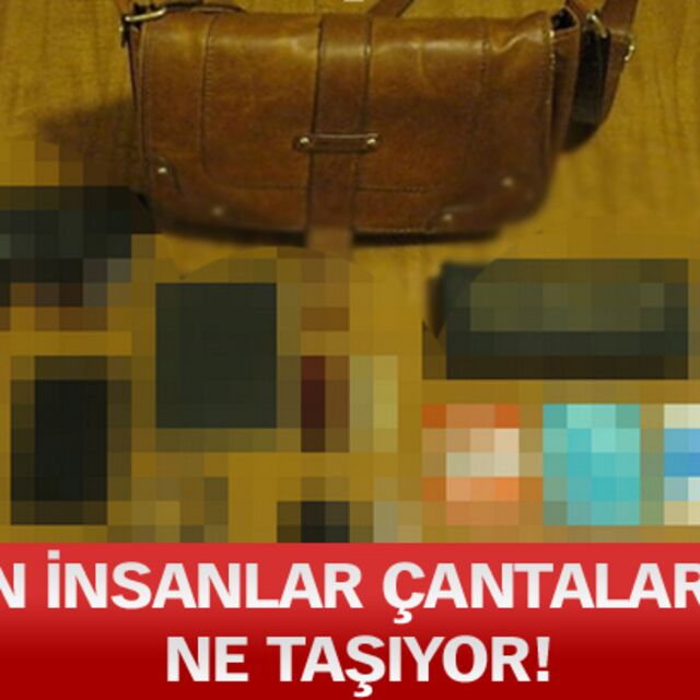Bakın insanlar çantalarında ne taşıyor!