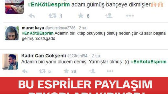 Bu espriler paylaşım rekorları kırıyor!