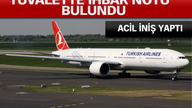 THY uçağına bomba alarmı