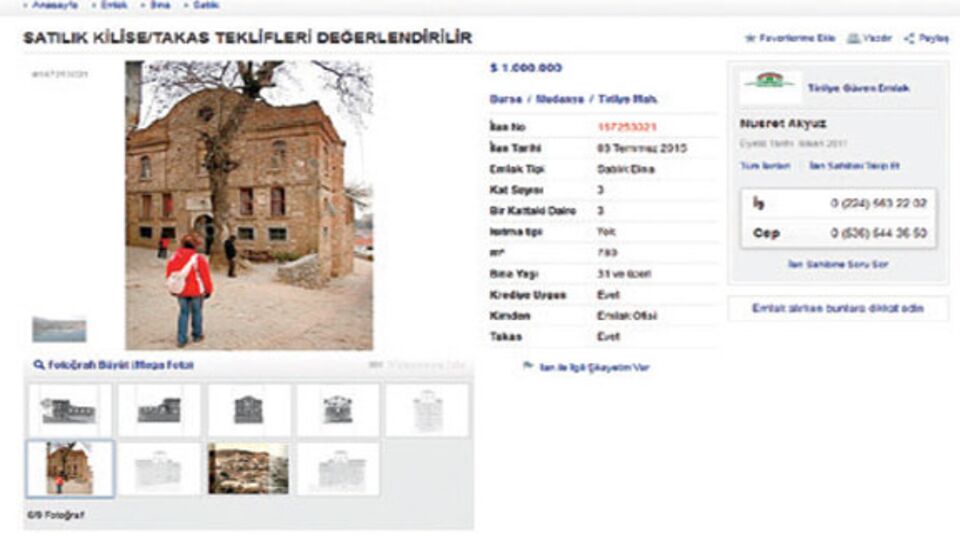 İkinci el satılık kelepir kilise