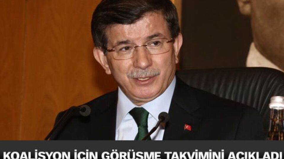 Koalisyon için görüşme takvimini açıkladı