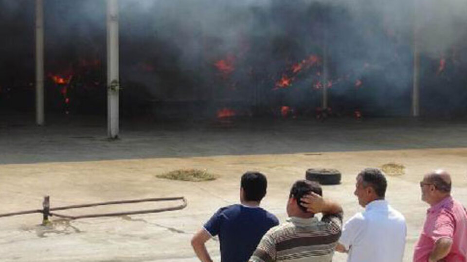 Aziz Yıldırım'ın kardeşine ait çiftlik yandı