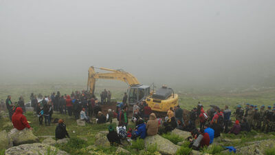 Rize'de Yeşil Yol eylemi