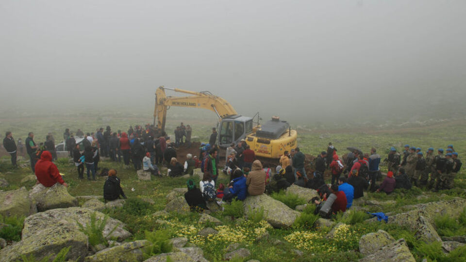 Rize'de Yeşil Yol eylemi