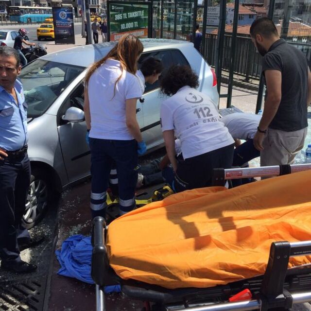 Beyoğlu'nda kaza!