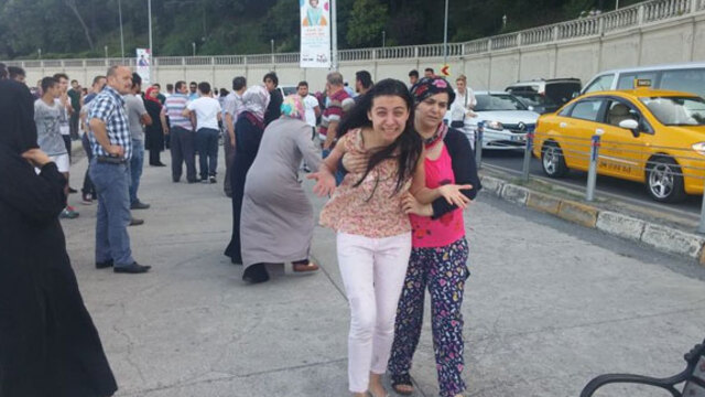 Huber Köşkü'nün önünde acı olay!