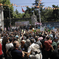 Taksim'de Yeşil Yol eylemi