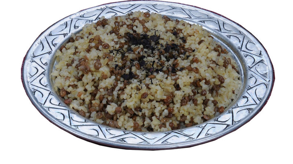 Mercimekli bulgur pilavı