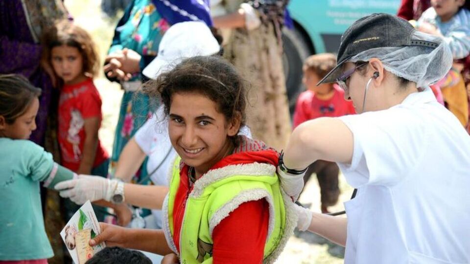 Mevsimlik işçilerin çocuklarına sağlık taraması