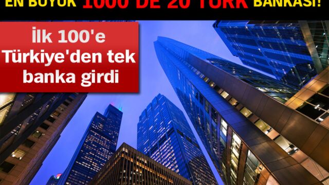 En büyük 1000'de 20 Türk bankası