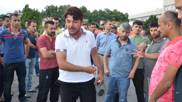 Maden işçisinin yürek burkan eylemi