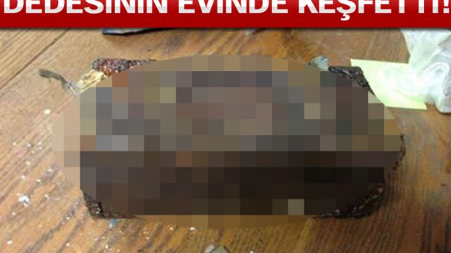 Dedesinin evinde keşfetti!