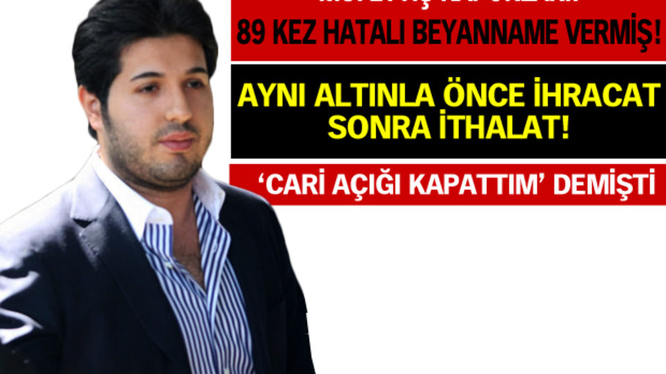 Zarrab'ın altınları dış ticareti şaşırtmış!