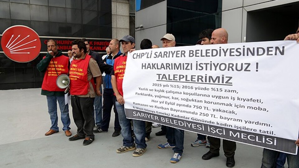CHP önünde eylem