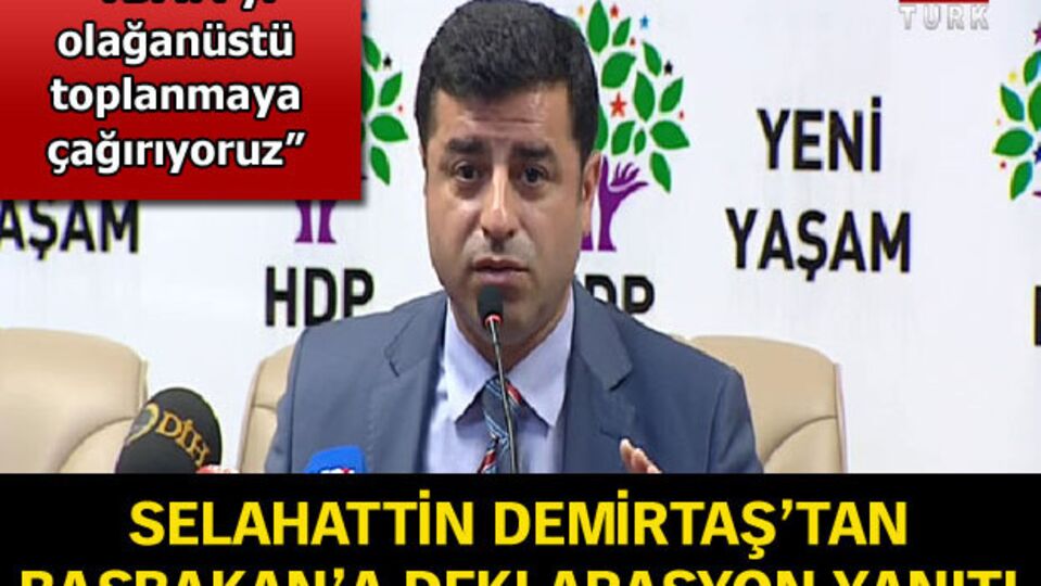 HDP'den Meclis'e olağanüstü toplanma çağrısı