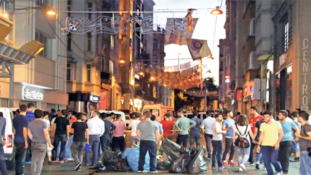 İstiklal Caddesi'nde kurşun yağdırdı