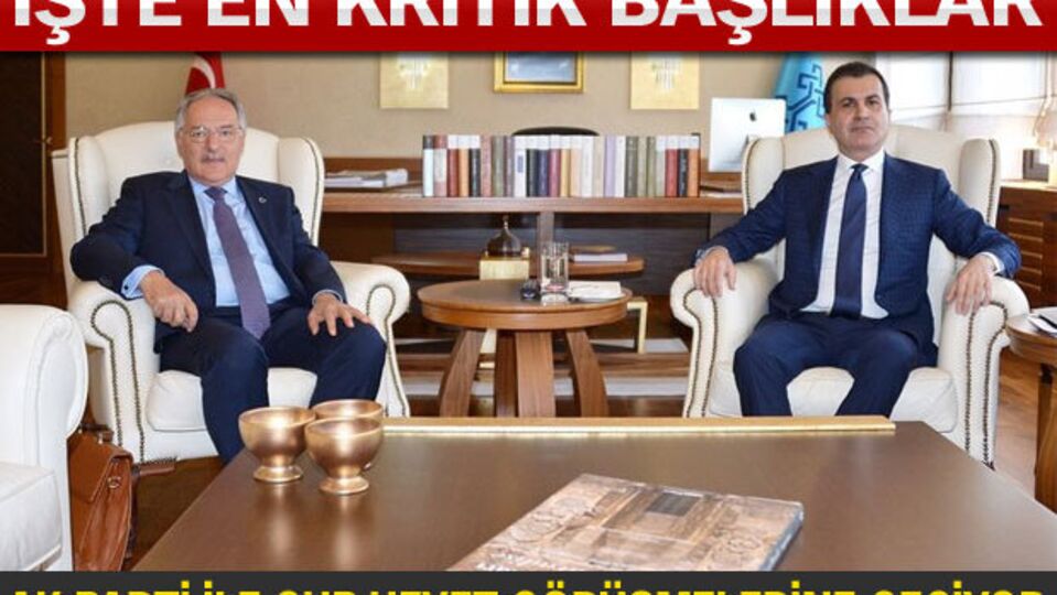 AK Parti ile CHP heyet görüşmelerine geçiyor