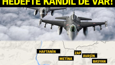 Türk jetlerinden Kuzey Irak'ta PKK'ya bombardıman!