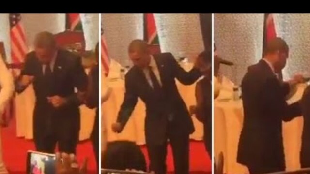 Obama dans hünerlerini gösterdi