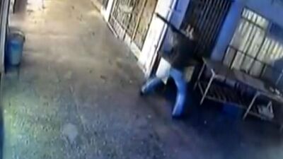 Silahlı kavga güvenlik kamerasında