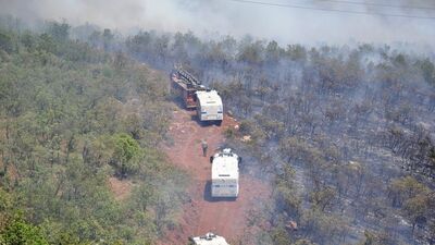 Tunceli'de komando tugayı yakınlarında yangın!
