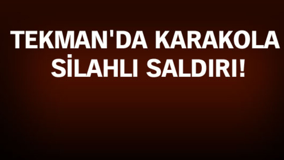 Tekman'da karakola silahlı saldırı