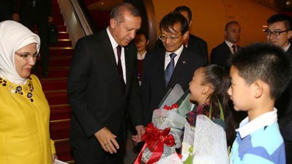 Erdoğan Çin'e ayak basar basmaz...