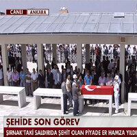 Şehit Er Hamza Yıldırım'a son görev