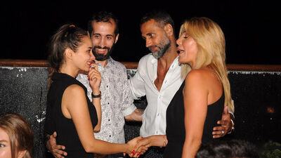 Partiye yıldız yağdı