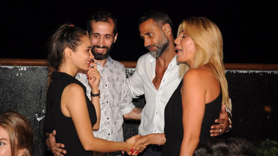 Partiye yıldız yağdı