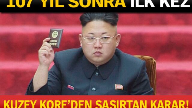 Kuzey Kore'den şaşırtan karar!