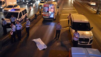 Merter'de feci kaza!