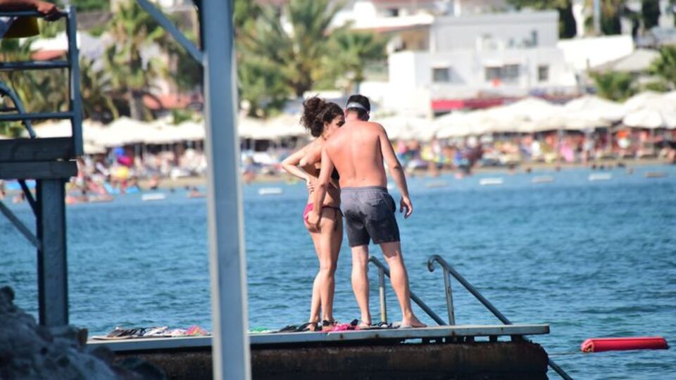 Dilan Çıtak sevgilisi Levent Dörter'le Bodrum'da