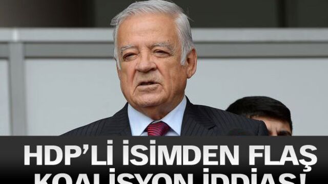 HDP'li isimden flaş koalisyon iddiası