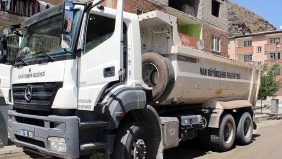 Van Belediye kamyonunda 100 kilo aminyum nitrat