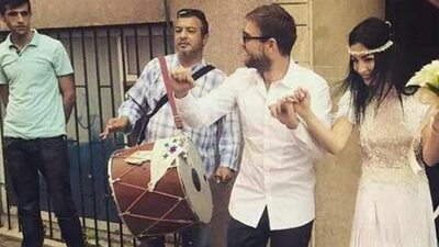 Davullu zurnalı gelin alması...
