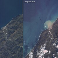 Artvin'deki selin etkileri uyduyla görüntülendi