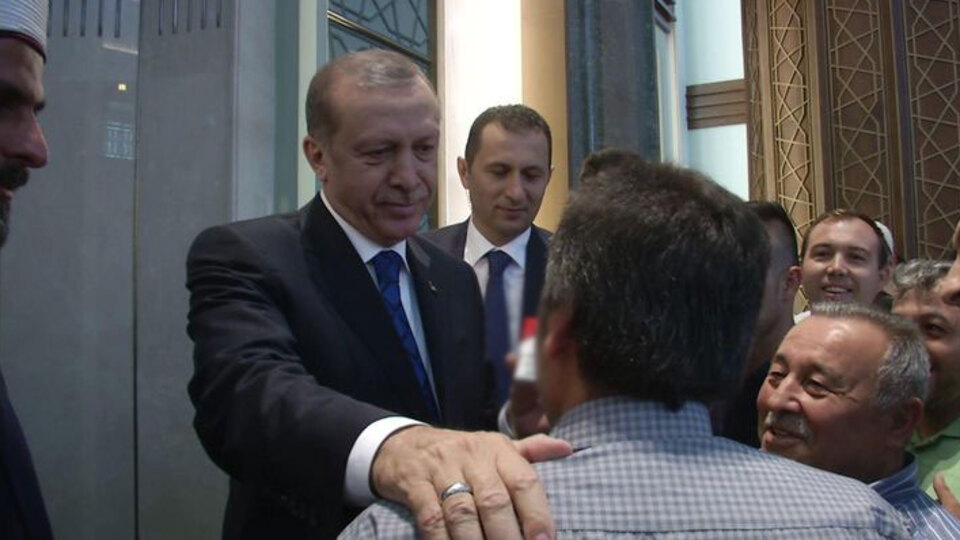 Cumhurbaşkanı Erdoğan görünce hemen el koydu