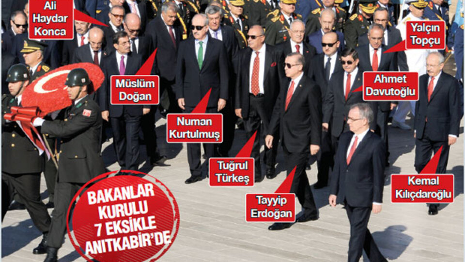 Anıtkabir'de dikkat çekici kare...
