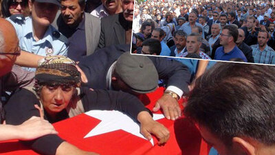 Şehit cenazesinde binler terörü lanetledi