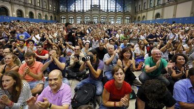 İspanyol başkanlar eylem yaptı!