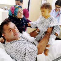 Poyraz bebek mavi ışığa veda etti...