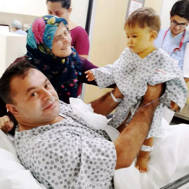 Poyraz bebek mavi ışığa veda etti...