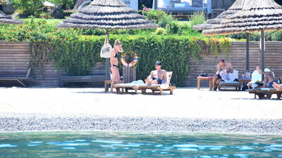 Süper çift tatilde