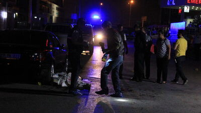 Hastane önünde kanlı kavga!